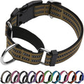 Martingale Dog Collar, Adjustable Nylon Reflective Collar with Buckle No Pull Dog Collar for Small Medium Large Dogs (ArmyGreen L)