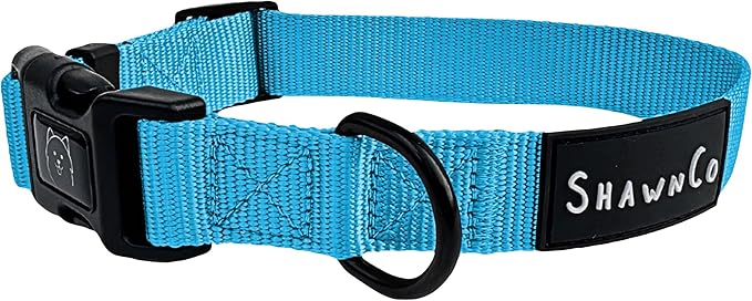 ShawnCo Dream Walk Dog Collar- Premium, Adjustable and Comfortable Pet Collar for Small, Medium, Large and Extra Large Dogs (M, Oceanic Blue)
