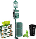 ALAGPRO® Dog Waste Station Outdoor Pet Waste Station with Hand Sanitizer Bottle, Commercial Dog Poop Station with Free 600 Roll Waste Bags & 50 Can Liners for Backyard, Park & HOA's