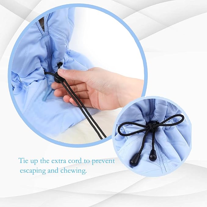 Cat Recovery Collar, Soft Adjustable Cat Cone Alternative, Lightweight Waterproof Fasteners Collars for Cats Kittens Puppies, After Post-Surgery, Surgery Stop Licking or Skin Protection.