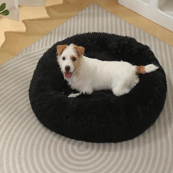 Donut Dog Bed Large Cat Bed Pet Bed Cat Donut Large Ferret Cave Pet Sofa Pet Pillow Dog Cave Bed Dog Beds Large Sized Dog Rabbit Pillow for 30KG Pet