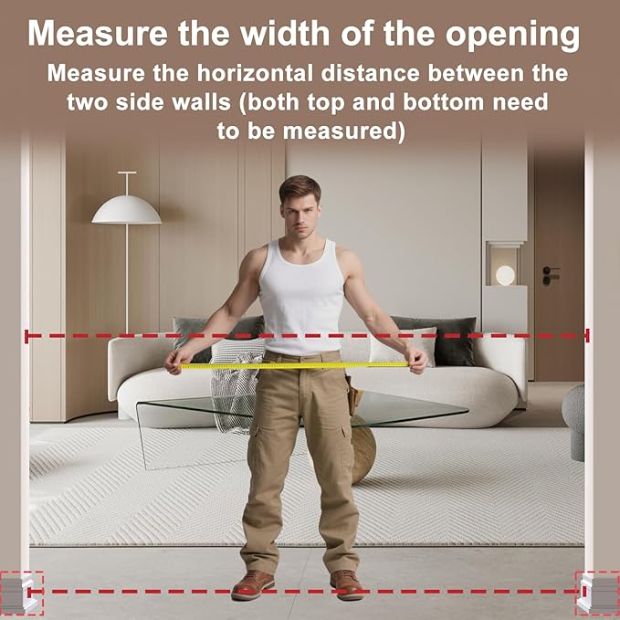 WAOWAO Baby Gate 43.3-52.75" Extra Wide Pressure Mounted Walk Through Swing Auto Close Safety White Metal Toddler Kids Child Dog Pet Puppy for Stairs,Doorways,Kitchen