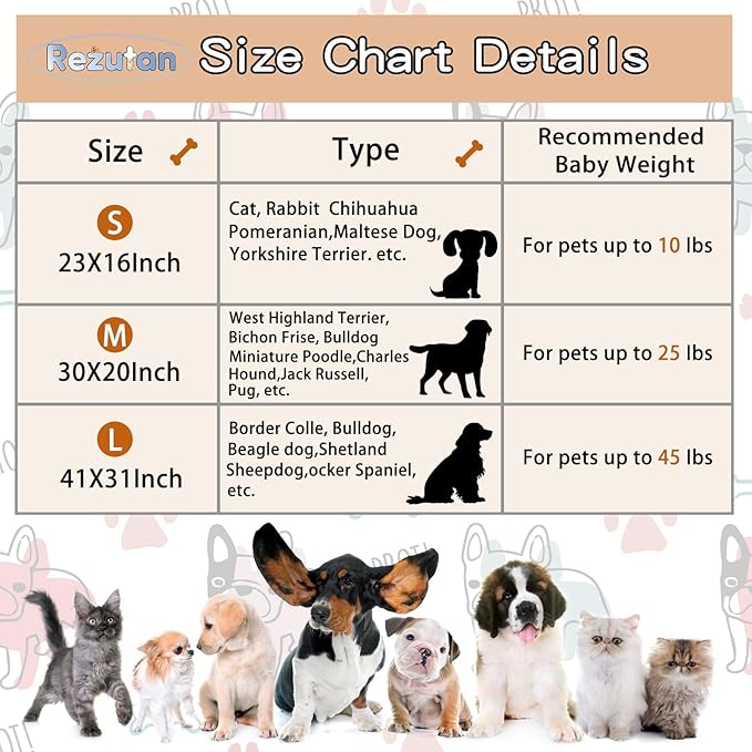 Rezutan 1 Pack 3 Blankets for Dogs, Dog Blanket for Small Pet Cat, Premium Soft Fluffy Suitable for Dog Kennels & Beds, Gifts Puppy Blanket Essentials, 30x20inch, Brown