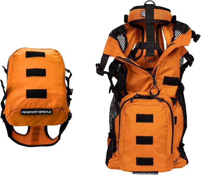 K9 Sport Sack Walk-On | Dog Carrier Dog Backpack with Harness & Storage (Large, Sunset Orange)