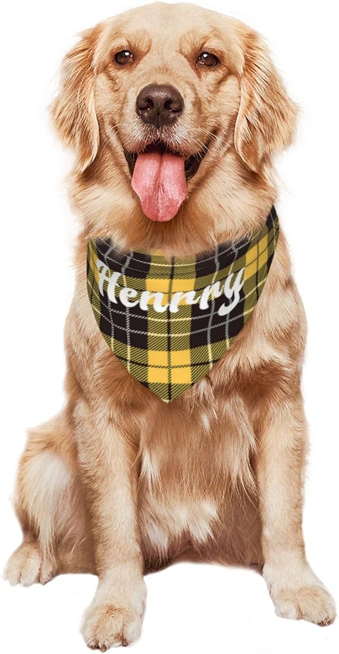 Custom Pet Scarf Personalized Dog Bandana with Name Personalized Add Your Text Bibs Triangle Head Scarfs Gift for Small Medium Large Dogs Cats Baby Puppy Pets Accessories