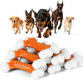 6-Pack Dog Toys for Aggressive Chewers Large Breed, Tough Bones, Nylon Puppy Teething Chew Toys Medium Dogs, Heavy Duty Peanut Butter Flavor Toys