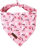 Lionet Paws Cotton Halloween Dog Bandanas Pink,Pumpkin Comfortable Dog Bandana Bibs Scarf Dogs Kerchief,Autumn Scarves for Small Medium Dogs Pets