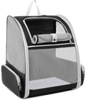 Cat Backpack Dog Backpack Carrier for Small Dogs and Medium Cat up to 15lbs, Travel Pet Carrier for Puppy Kitten Bunny, Cat Dog Carrying Backpack Collapsible (Black)