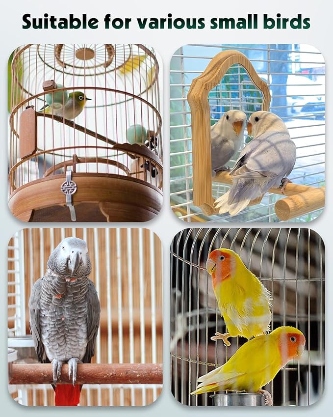 Pawfly Bird Water Dispenser, Automatic Water Feeder, Plastic Bird Cage Dispenser, Green Parrot Waterer for Parakeet Cockatiel Budgie Lovebirds (Not Fit for Food Feeding)