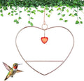 LemonRoad Hummingbird Swing, Tweet Heart Birdie Swing, Copper Hummingbird Perch Metal Frame for Wild Finches & Orioles Bird Outdoors Indoor Trunk Lawn Patio Garden (Copper)