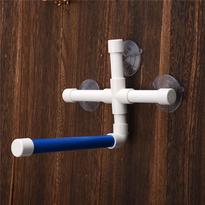 Hypeety Pet Parrot Bath Perches Rack Suction Cup Bird Window and Shower Perch Parakeet Standing Platform for Budgies Parakeet Bath Perch Toy