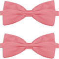 KOOLMOX Dog Bow Ties Pink, Adjustable Dog Collar Bow Tie for Medium and Large Dogs Cats Pets Wedding Birthday Graduation Holiday Homecoming Costumes Grooming, 2-Pack