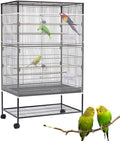 Bird Cage Seed Catcher Large Bird Cage Cover 118 * 31 inches Adjustable Net Cover,Nylon Mesh Birdcage Skirt Guard for Parrot Macaw Round Square Cages (1, White, 118 * 31 inches)