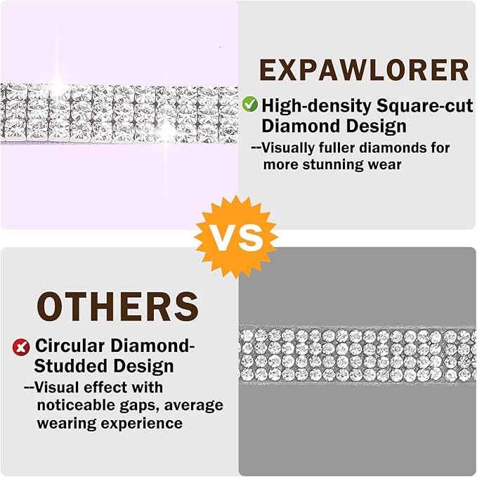 EXPAWLORER Soft Velvet Safe Cat Collars for Girl Cats - Rhinestones Adjustable Collars Breakaway- Chirstmas Cat Clollar Gifts with Bells for Boy Cats Kitty and Small Dogs(XS,Purple)