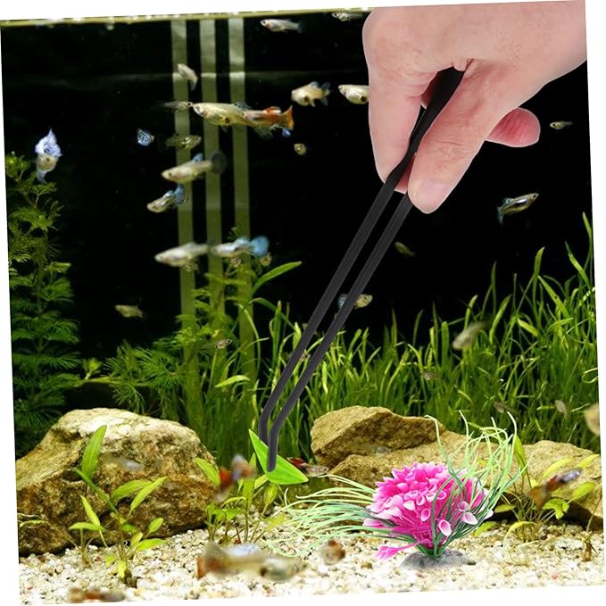 Yardwe 4pcs Aquarium Tank Cleaner Tools Set Tweezers Pipette Easy Water Change for Fish Tanks