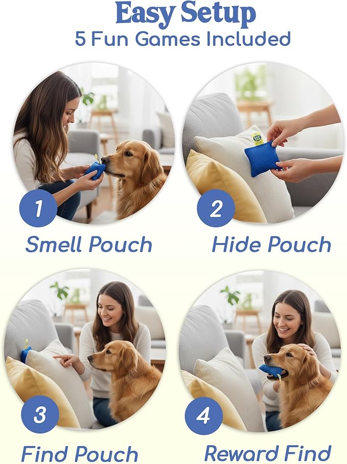 Race&Herd Original Dog Scent Training Kit, Scent Work Training Kit for Dogs - Nosework for Dog Mental Stimulation Agility Training Equipment for Dogs, Brain Games Smell Training Kit for Loss of Smell