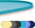 100% Waterproof 1.0" Raised Edge BPA Free Silicone Dog Food Mat, Pet Cat Feeding Mats Contain Spills Protects Floors, Placemats for Cats and Dogs Water Bowl Dishwasher XXL Large.