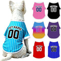 Custom Dog Shirt Personalized Pet Jersey Shirts with Name Photo Text Logo Customized Dog Pullover T Shirt Gifts for Small Medium Large Dogs Cats