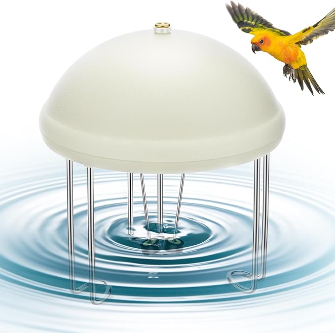 Buzzlett Bird Bath Water Circulator, Water Agitator for Bird Bath, Battery Powered, Energy Saving Switch Design and Quiet, Attract Birds