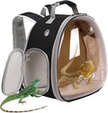 Guinea Pig Carrier, Guinea Pig Backpack with Clear Bubble Window (Black-Polarize, Backpack)
