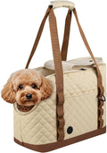 Dog Purse Carrier for Small Dogs, Soft Sided Pet Carrier with Pockets, Foldable Dog Carrier Purse for Puppy, Rabbit, Cat, Washable Breathable Pet Carrier, Dog Carrier Bag for Outdoor Shopping Travel