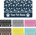 Personalized Dog Food Mat Custom Pet Feeding Absorbent Mats for Floor Customized Cat Water Bowl Placemats Non-Slip Washable Dog Mat for Food and Water