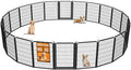 Wide Gate Dog Fence Outdoor Pens Outside,Portable Dog Play Pen 40" H 22 Panels Pet Playpen Exercise Pens for Puppys Small Medium Large Dogs RV Camping Yard Garden Indoor