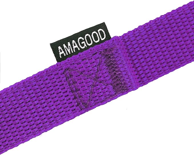 AMAGOOD Dog/Puppy Obedience Recall Training Agility Lead-15 ft 20 ft 30 ft 50 ft Long Leash-for Dog Training,Tie Out,Play,Safety,Camping (20Feet x 1Inch, Purple)