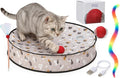 Interactive Cat Toys for Indoor Cats – Moving Ball Cat Play Mat, Interactive Toys for Cats with Rolling Motion for Exercise, Mental Stimulation & Boredom Relief, Rolling Ball in 28" Playing Mat