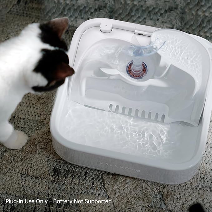 Dog Water Fountain Cat Automatic Water Bowel 3-Stage Design for Multi Pets Water Dispenser for Drinking Waterfall Fountain Kitty with Isolating Pump Filter, BPA-Free Easy Clean Quiet Indoor -2L/67oz