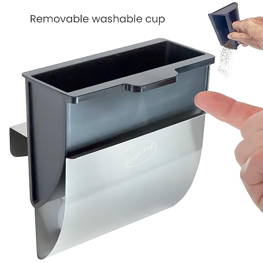 Cat Litter Scoop Caddy - Space-Saving, Wall-Mountable Litter Scoop Holder - Easy Hook Fitting for Pans – Metal Litter Scooper Holder Ensuring Stability