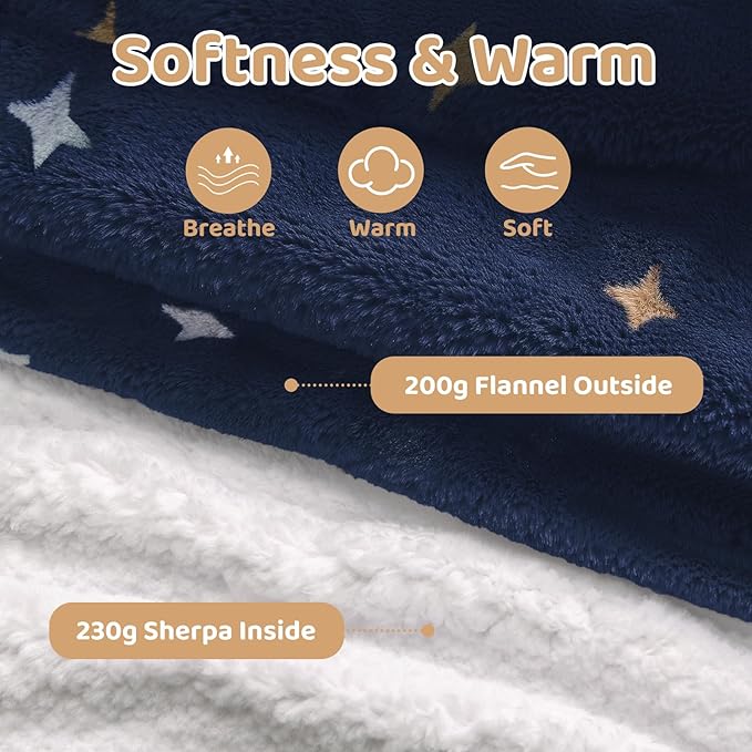 Mewaii Wearable Blanket Hoodie for Adults, Warm Sherpa & Soft Flannel Long Sweatshirt with Giant Pocket, Cozy Gifts for Women