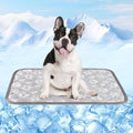 Rywell Cooling Mat for Dogs New Grey Edition, 30''x 20''Endothermic Color Changing Arc-Chill Cooling Fiber,Washable Non-Toxic Summer Pet Outdoor Bed Mat, Non-Slip&Foldable
