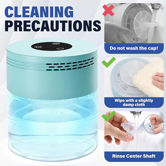 Water Air Purifiers for Home, Water Based Air Purifier Fits Essential Oil, Air Washer Purifier with 8 LED Lights, 24H Auto Shut-off, 3 Speeds, Air Revitaizer for Bedroom Office Living Room Pets Smoke