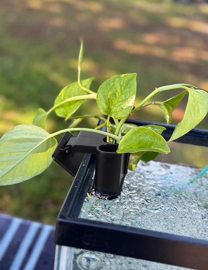 2 Pk Upgraded Aquarium Plant Holder, Hanging Aquarium Plant Holder with Clip, Suitable for Fish Tank Plant Potting, Aquarium Decoration