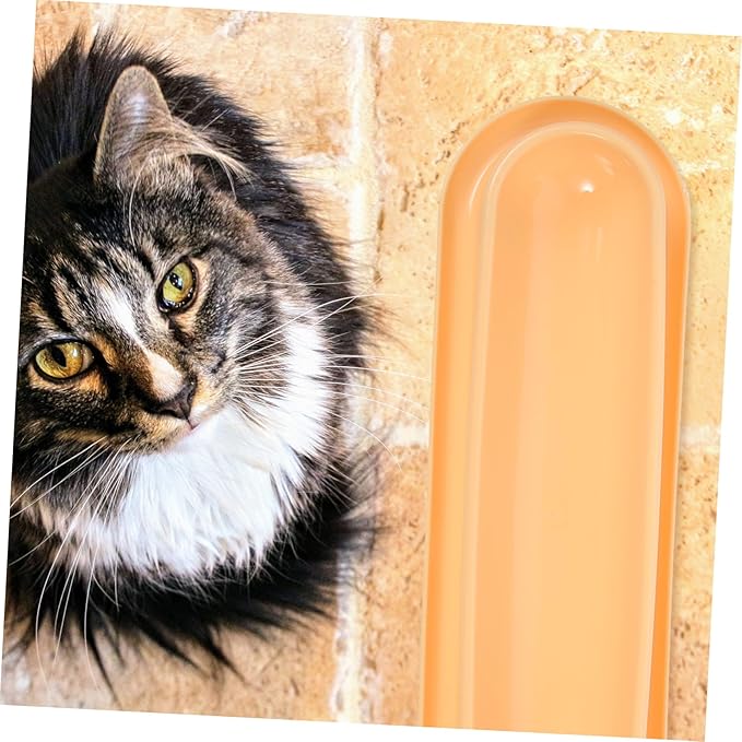 POPETPOP Household Skid Pet Bowl Portable Kitten Bowl for Food and Water Durable Plastic Cat Dish Pet Accessory for Multi
