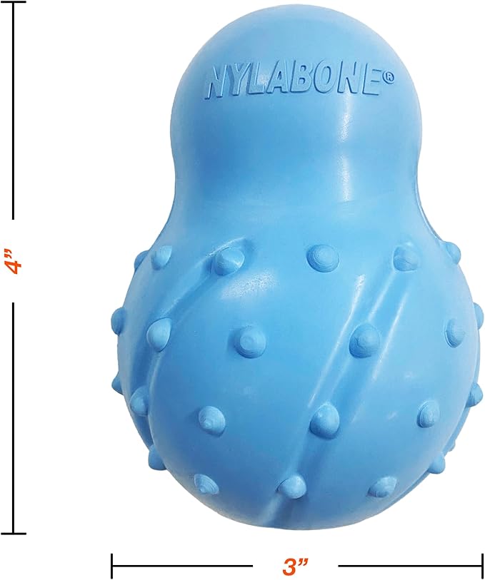 Nylabone Treatin' Cone Strong Stuffable Chew Toy for Dogs, Natural Rubber Fillable Treat Toy, Treat Dispensing Dog Toy, Bacon Flavor, Large Dogs - Up to 50 lbs, 1 Count