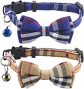 SuperBuddy Cat Collars Breakaway with Bell - 2 Pack Cat Safety Collars for Boys & Girls - Safety Buckle Kitten Collar for Pet Supplies,Stuff,Accessories