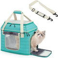 Top-Expandable Pet Carrier: NOBLE DUCK Airline Approved Pet Travel Bag for Cats/Dogs Up to 20 Lbs | Soft-Sided, Multi-Sided Breathable with Anti-Escape Zipper & Privacy Curtain to Reduce Stress