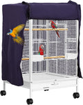 QBLEEV Birdcage Cover, Breathable Night Cover for Bird Cages, Parrot Cage Cover Shade Pet Universal Blackout Windproof Light-Proof Sleep Reduces Distractions Night Accessories Cloth Without Cage