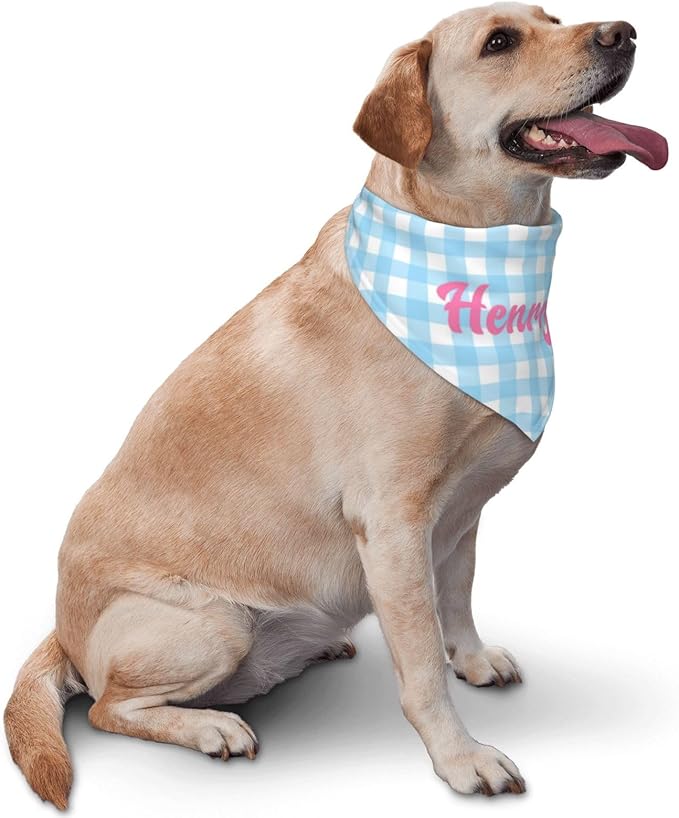 Custom Pet Scarf Personalized Dog Bandana with Name Personalized Add Your Text Bibs Triangle Head Scarfs Gift for Small Medium Large Dogs Cats Baby Puppy Pets Accessories