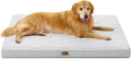 Big Dog Bed for Giant Dogs, Rectangular XXL Orthopedic Dog Beds Extra Large, Foam Anti-Slip Bottom Pet Mat with Washable Removable Cover, Suitable for Pet Up to 150 lbs, 54x44x4 inch, Grey