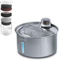 PawsPik PureFlow MAX Automatic Pet Water Dispenser, Stainless Steel Curve Dog & Cat Water Fountain, 3.2-Liter for Fresh, Long-Lasting Hydration