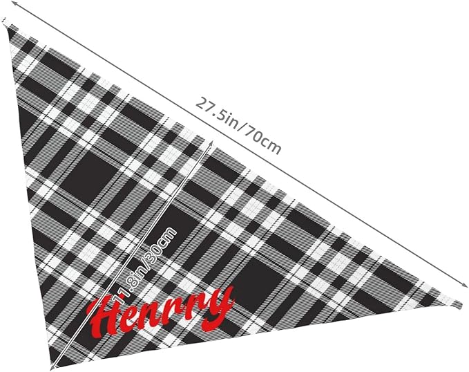 Custom Pet Scarf Personalized Dog Bandana with Name Personalized Add Your Text Bibs Triangle Head Scarfs Gift for Small Medium Large Dogs Cats Baby Puppy Pets Accessories