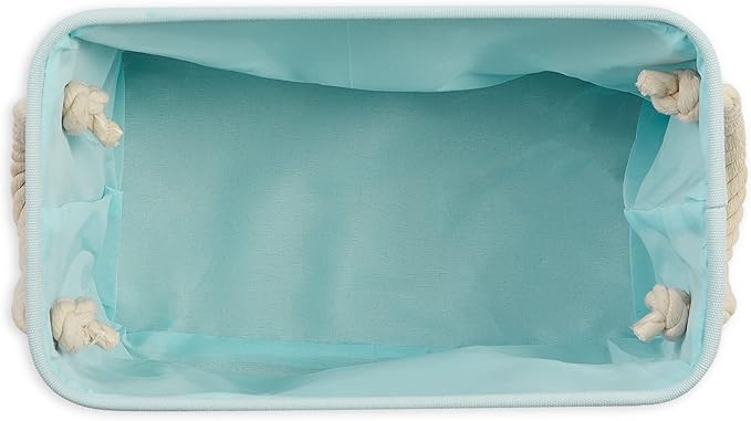 Bone Dry Pet Storage Collection Collapsible Bin, Small Rectangle, Aqua