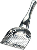 RSVP International Endurance Collection Stainless Steel Kitty Litter Scoop, 4.75x2.5x11.25"