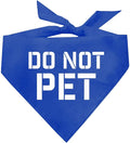 Do Not Pet Dog Bandana (Royal, OS 157)