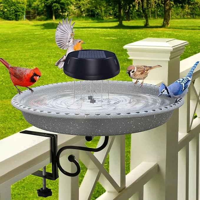 Lewisia Solar Wiggler Water Mover for Bird Bath Solar Powered Birdbath Water Agitator