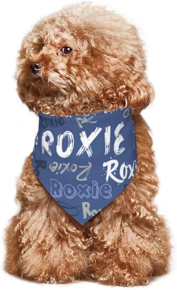 Custom Pet Scarf Personalized Dog Bandana with Name Personalized Add Your Text Bibs Triangle Head Scarfs Gift for Small Medium Large Dogs Cats Baby Puppy Pets Accessories