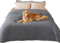 Luciphia 100% Waterproof Couch Cover Blanket for Dogs Anti-Slip Pet Couch Protector Sofa Mat Puppy Cat Blanket with Non-Slip Bottom, Grey, 82x120 Inch